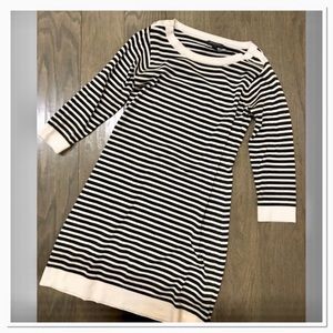 Banana Republic Black and White Sweater Dress